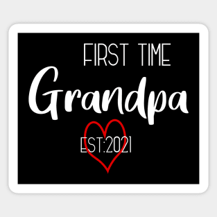 First time grandpa Est. 2021 Sticker